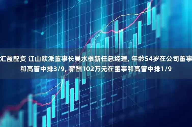 汇盈配资 江山欧派董事长吴水根新任总经理, 年龄54岁在公司董事和高管中排3/9, 薪酬102万元在董事和高管中排1/9